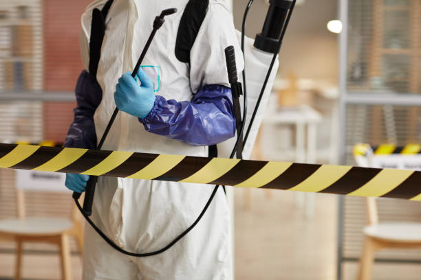 Professional Biohazard technician working in Berclair, TX